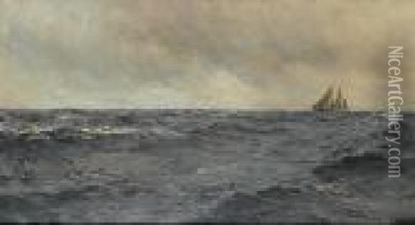 The Deep Sea Rain Oil Painting - Charles Napier Hemy