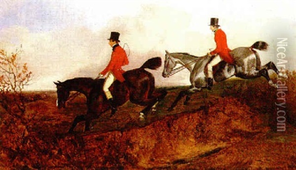 Edward Lister And The Hunt Oil Painting - John Dalby