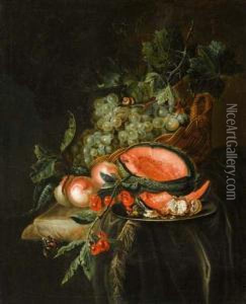 Fruit Still Life. Oil Painting - Joris Van Son