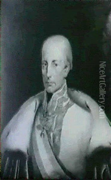 Bildnis Kaiser Franz I. Von Osterreich Oil Painting - Edward Jakob Von Steinle