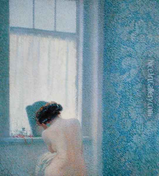 Summer Morning, 1913 Oil Painting - Andrea Terzi