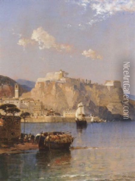 Corfu, In The Adriatic Oil Painting - Arthur Joseph Meadows