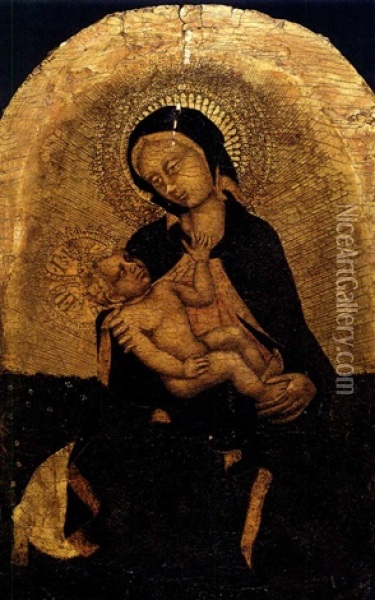Madonna Con Il Bambino Oil Painting - Zanino di Pietro