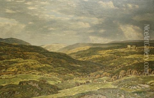 Wensleydale Oil Painting - George Graham