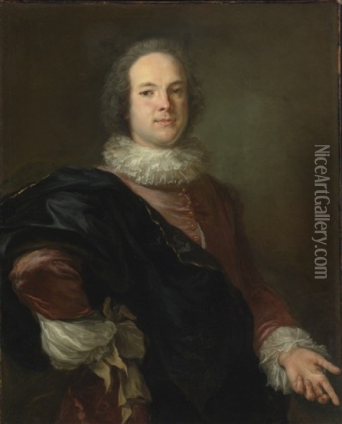 Portrait Of The Sieur De Carnay, Argentier De La Cour D'espagne Oil Painting - Jean-Baptiste van Loo
