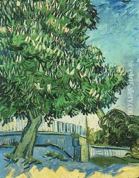 Chestnut Tree In Blossom Oil Painting - Vincent Van Gogh