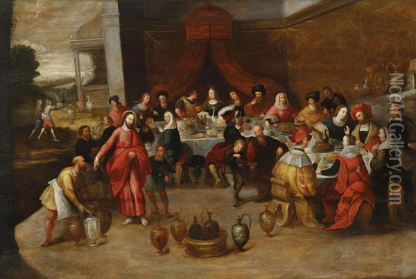 Die Hochzeit Zukana Oil Painting - Frans I Francken