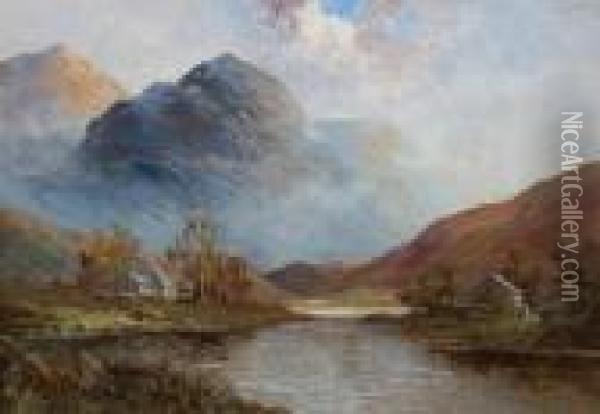 Loch Earn Oil Painting - Frances E. Jamieson