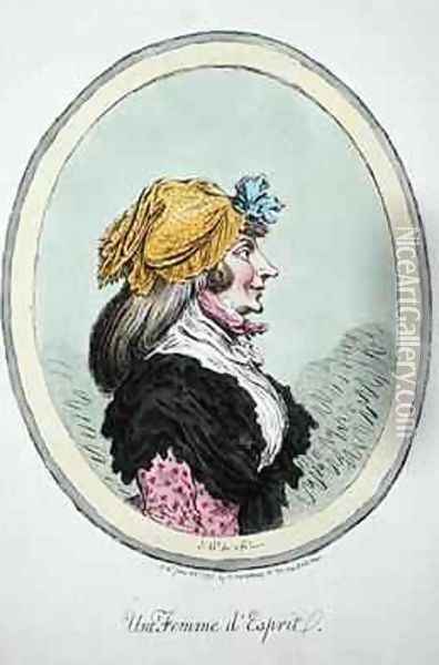 A Woman with Spirit Oil Painting - James Gillray