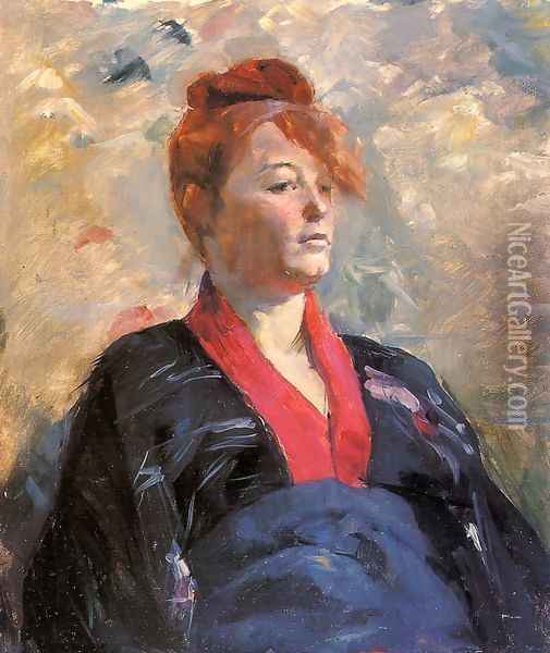 Madame Lili Grenier Oil Painting - Henri De Toulouse-Lautrec