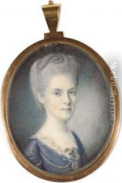 Mary Cox Morris, Wife Of General Jacob Morris (1759-1827) Oil Painting - Charles Willson Peale