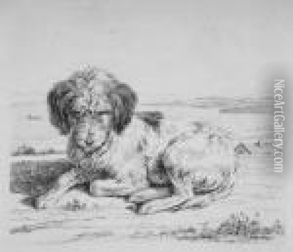 Die Hunde Oil Painting - Wilhelm Alexander W. Von Kobell