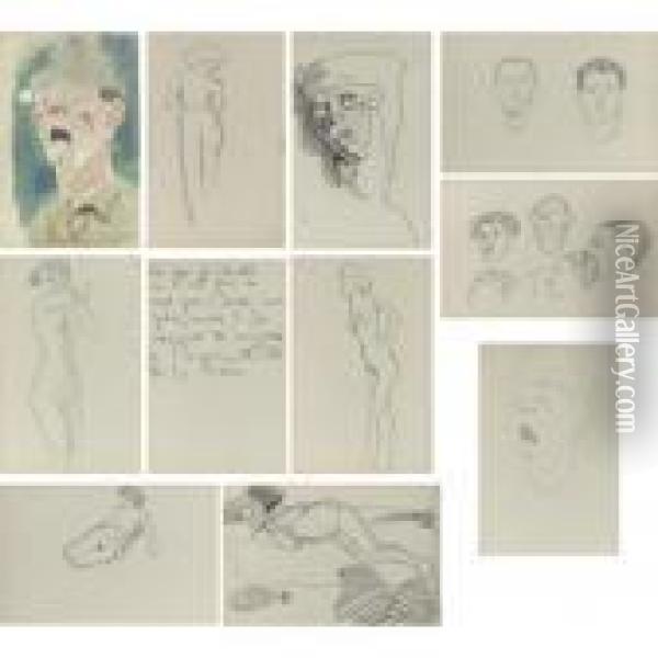 Carnet De Dessins Oil Painting - Amedeo Modigliani