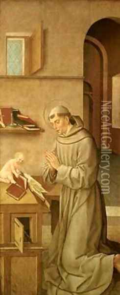 St Anthony of Padua Oil Painting - Taborda Vlame Frey Carlos