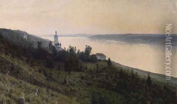 Cold Landscape, 1889 Oil Painting - Isaak Ilyich Levitan