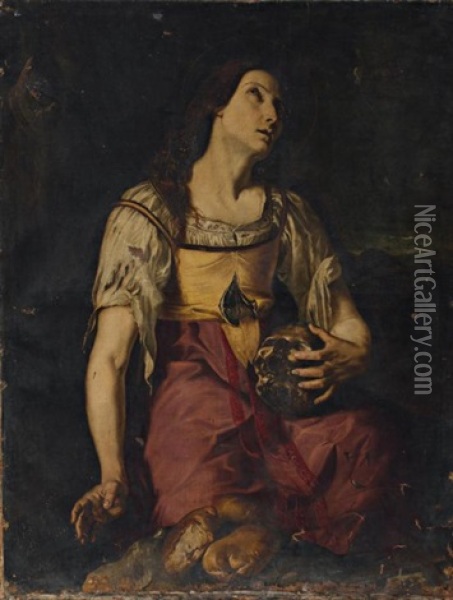Santa Maria Egipciaca Oil Painting - Jeronimo Jacinto Espinosa
