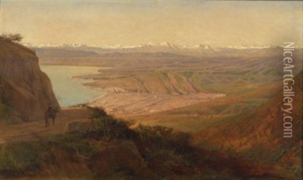 Vina Del Mar From The South, Chile Oil Painting - Henry A. Ferguson