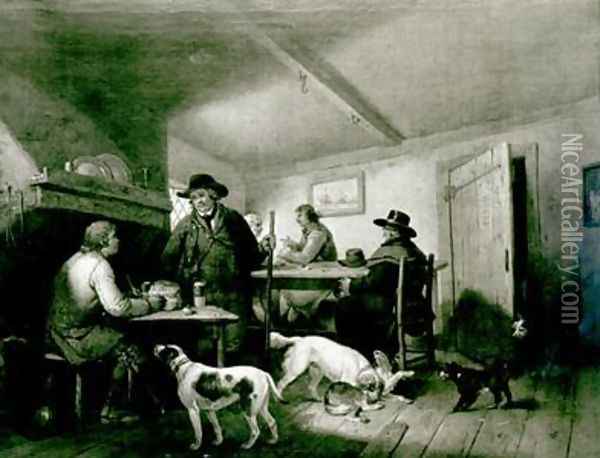 Interior of a Country Inn Oil Painting - George Morland