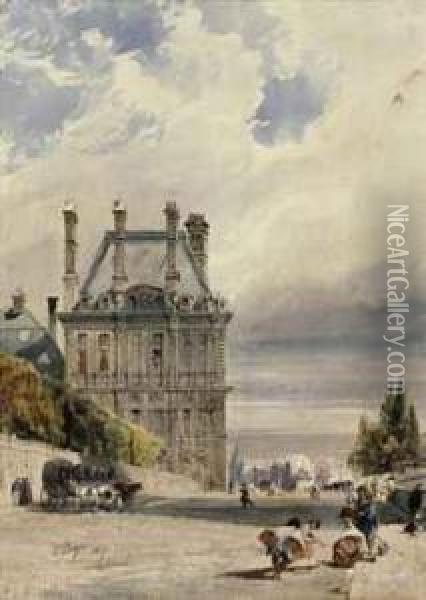 Le Pavillon De Flore, Tuileries, Paris Oil Painting - Thomas Shotter Boys