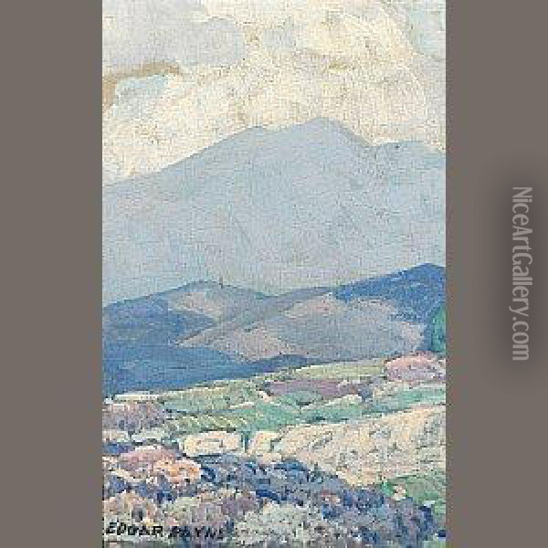 Distant Mountains Oil Painting - Edgar Alwin Payne