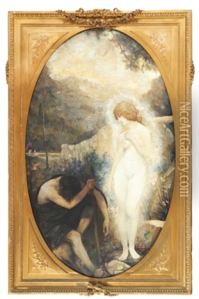 Mytologisk Motiv Oil Painting - Gabriel Joseph Marie Augustin Ferrier