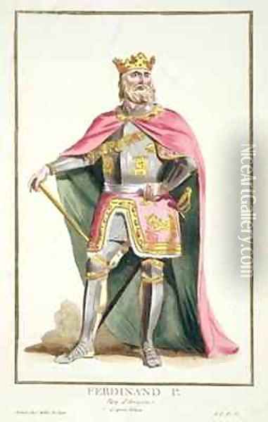Ferdinand I 1379-1416 King of Aragon Oil Painting - Pierre Duflos