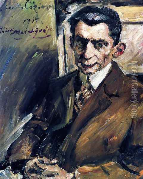Portrait of Julius Meier-Grafe (1867-1935) Art Historian, c.1912-14 Oil Painting - Lovis (Franz Heinrich Louis) Corinth