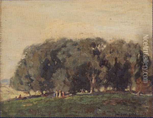 Picnic Near The Trees Oil Painting - Carl Oscar Borg