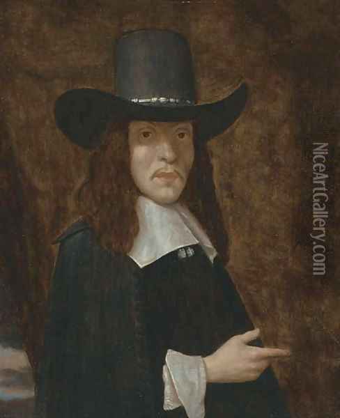 Portrait of a gentleman Oil Painting - Anthonie Palamedesz