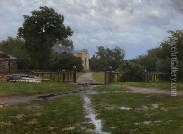 Nach Dem Regen. Oil Painting - Stanislaw Zukowski