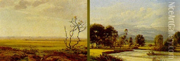 Sydeuropaeisk Landskab Oil Painting - Harald Frederick Foss