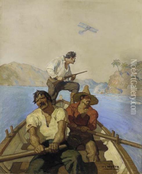 Adventurers Oil Painting - Newell Convers Wyeth