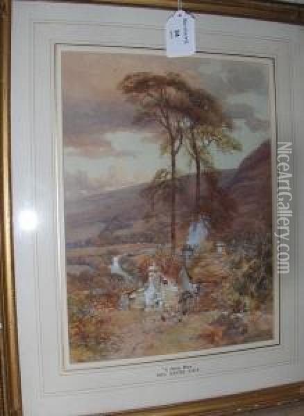 A Devon Moor Oil Painting - Paul Jacob Naftel