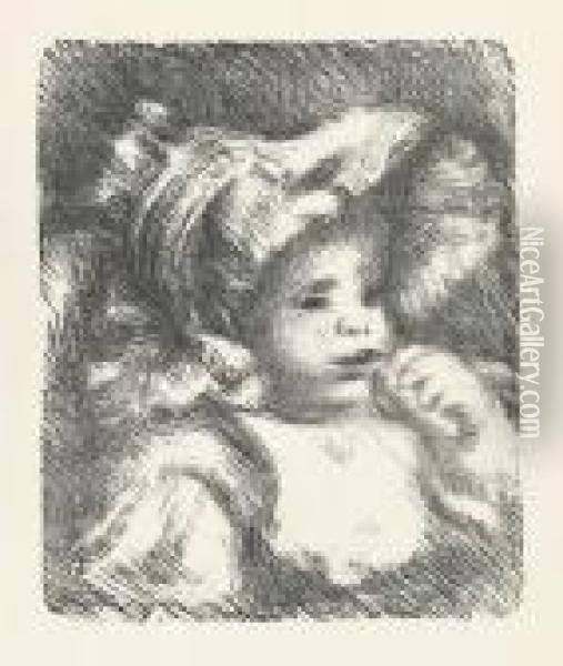 L'enfant Au Biscuit (jean Renoir). Oil Painting - Pierre Auguste Renoir