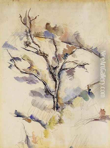 The Oak Tree Oil Painting - Paul Cezanne