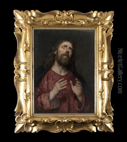 Jesus Christ Oil Painting - Eduard (Karl-Franz) von Gebhardt