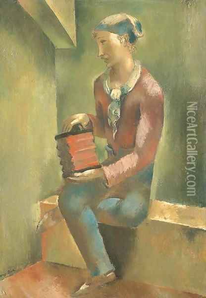 Un concertina Oil Painting - Eugene Zak