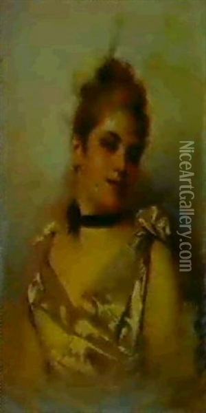 Ritratto Oil Painting - Vittorio Matteo Corcos