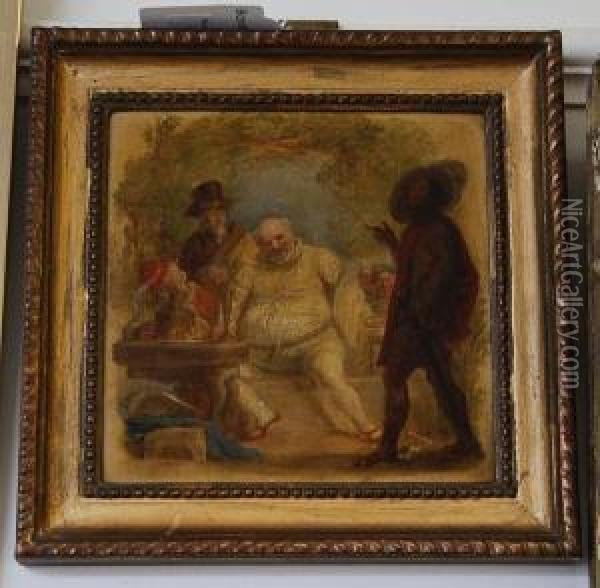 Falstaff: A Scene From Henry Iv Oil Painting - John Massey Wright