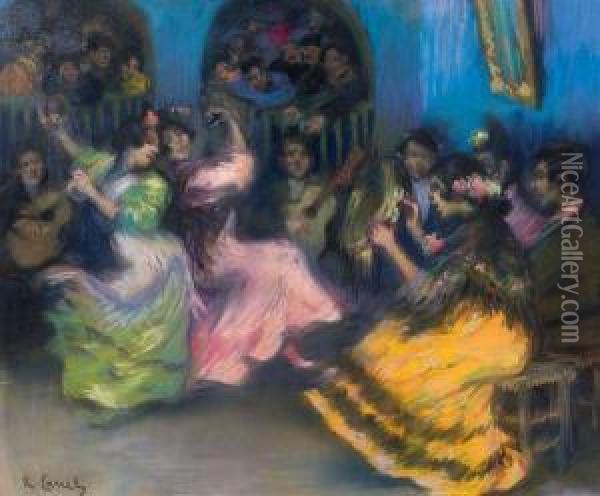 Danseuses Gitanes Oil Painting - Ricardo Canals y Llambi