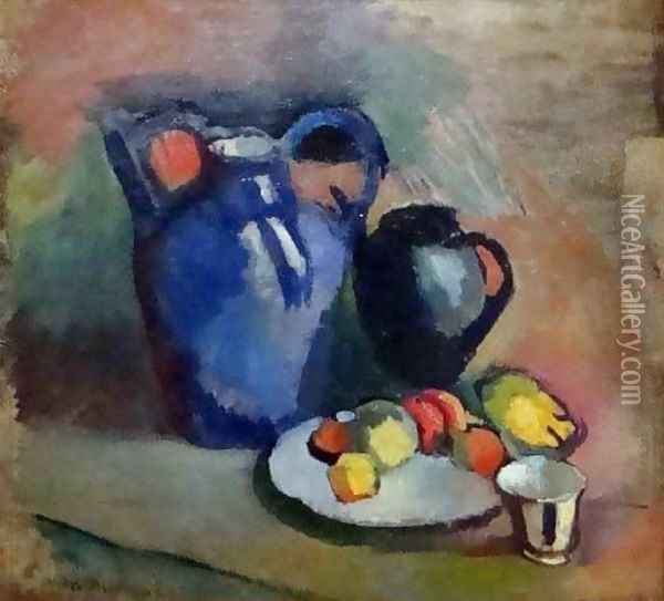 Nature morte a la cruche bleue Oil Painting - Henri Matisse