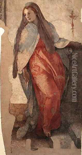 Annunciation Detail II 1527-28 Oil Painting - Piero del Pollaiolo