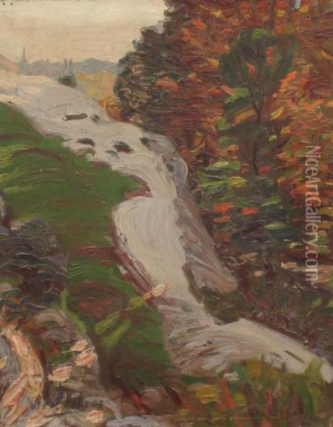 Paysage De Montagne Oil Painting - Alfred Lesbros
