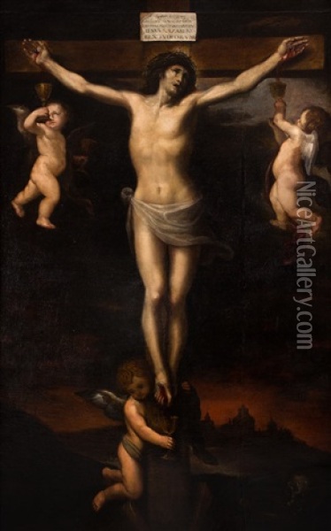 Cristo De La Santa Sangre Oil Painting - Vicente Carducho