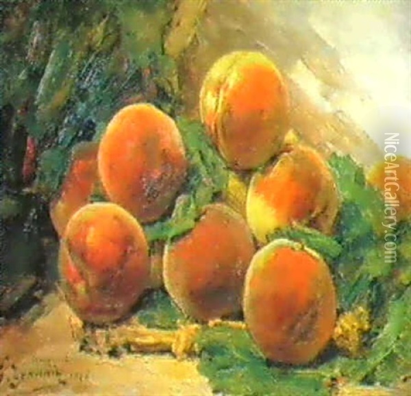 Pfirsiche Oil Painting - Georges Jeannin