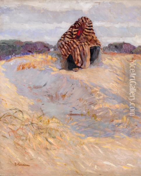 Araba Nel Deserto Oil Painting - Ettore Cercone