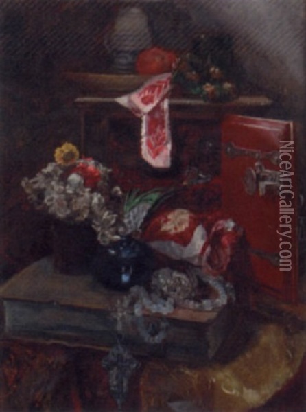 The Altar Safe Oil Painting - Hugo Charlemont