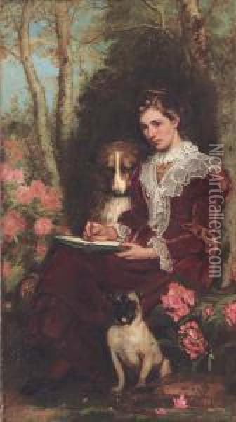Sketching Companions Oil Painting - Henry Hetherington Emmerson