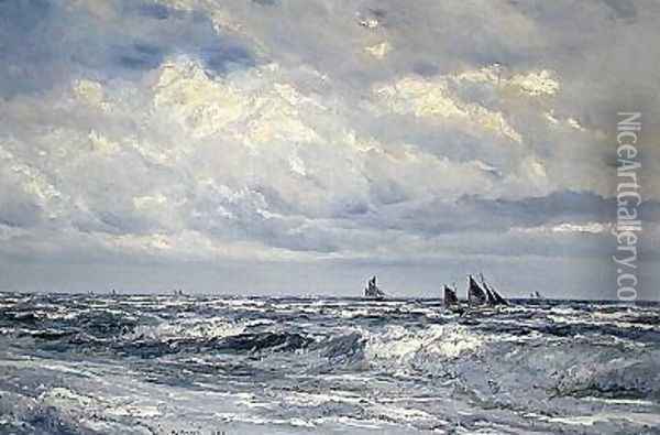 Looking out to Sea 1888 Oil Painting - Henry Moore