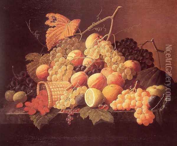 Still Life with Fruit Oil Painting - Severin Roesen